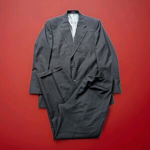 Vintage Global Apparel Teflon Suit Black Windowpane Size 44L (37x30 Pant)